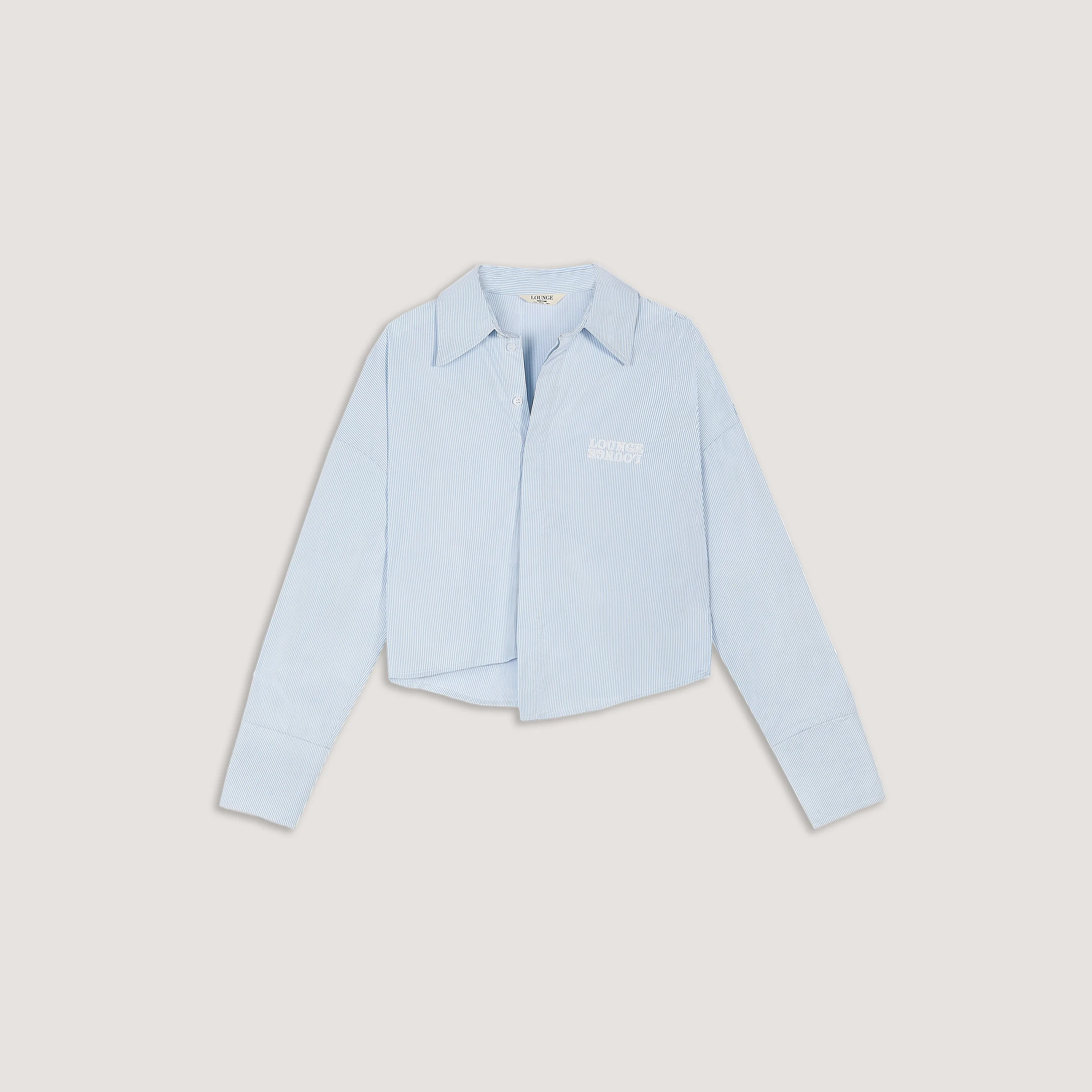 Asymmetric Shirt - Blue Stripe - Image 7