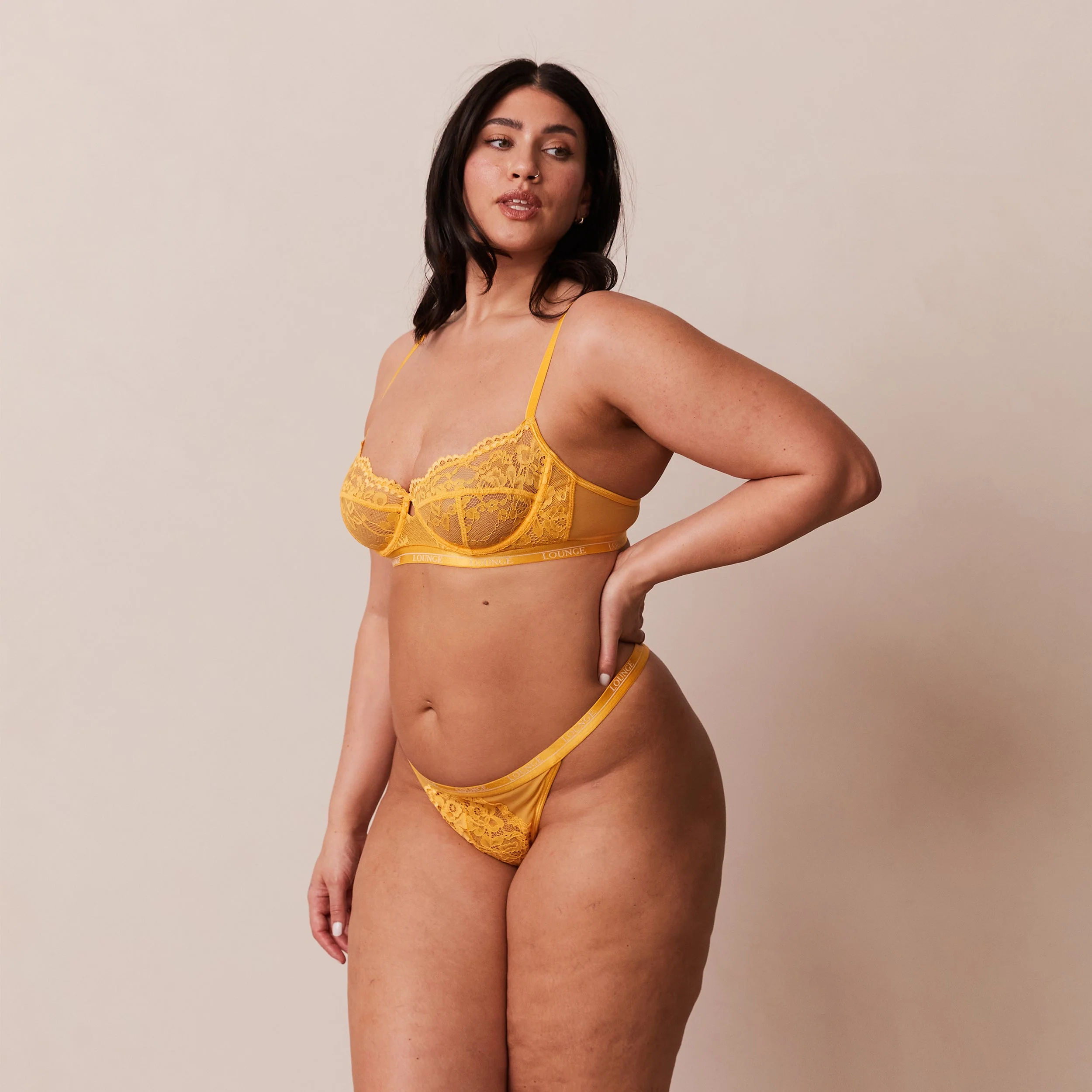 Blossom Balcony Bra  - Mustard - Image 11
