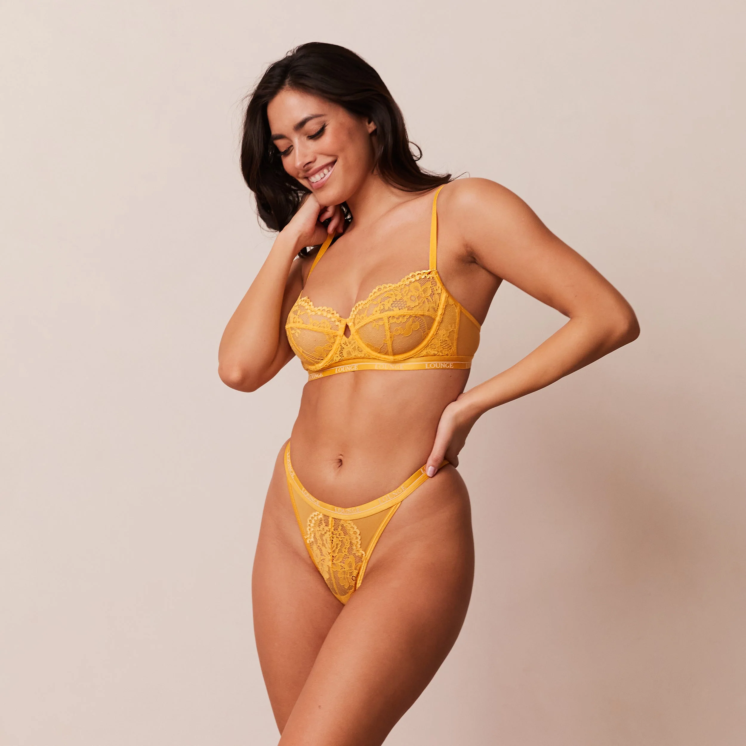 Blossom Balcony Bra  - Mustard - Image 5