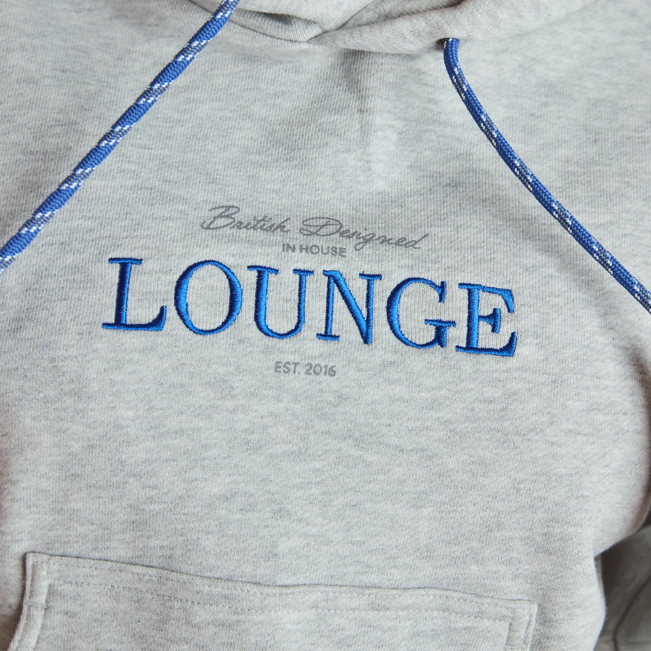 Cropped Hoodie - Grey Marl - Image 4