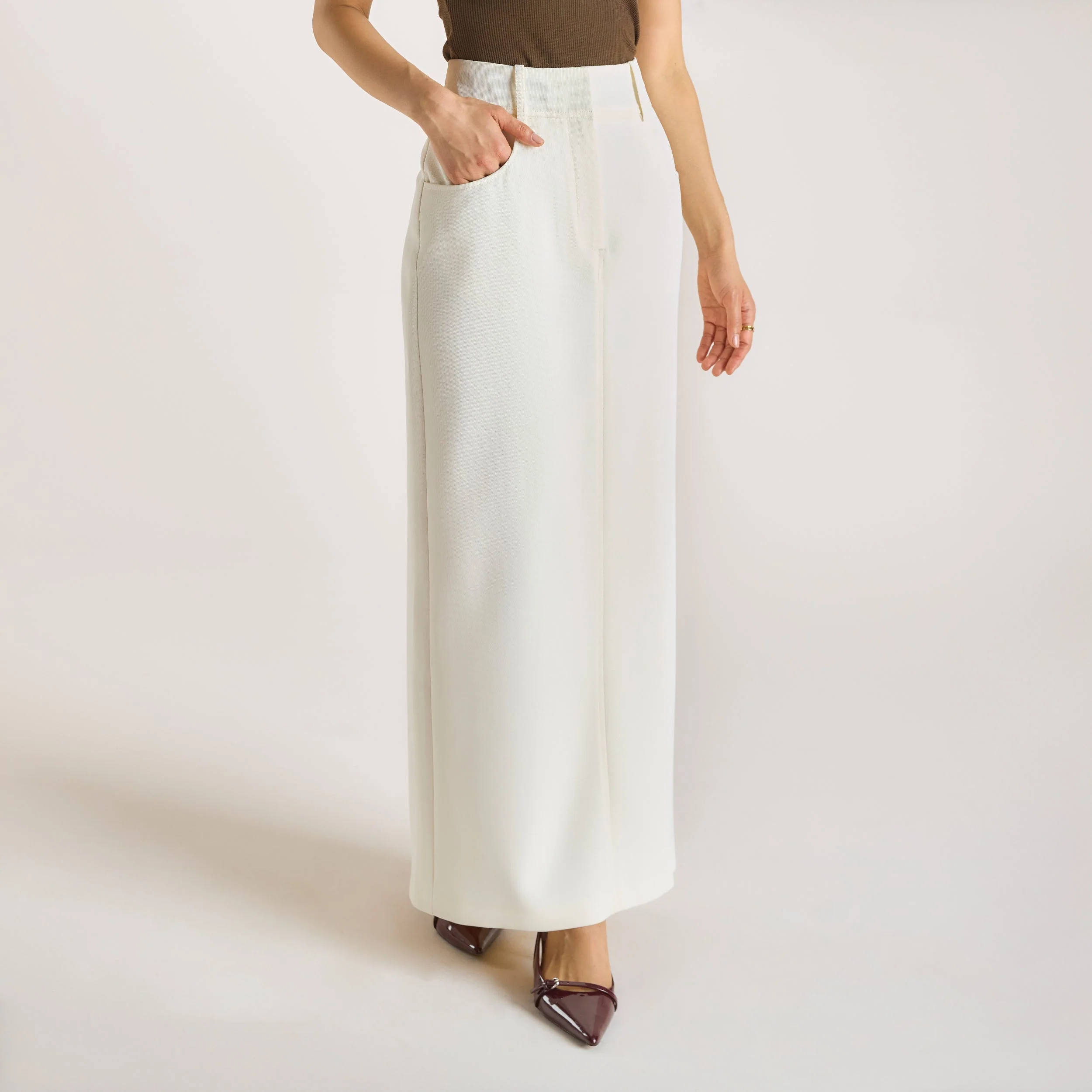 Maxi Skirt - Cream - Image 3