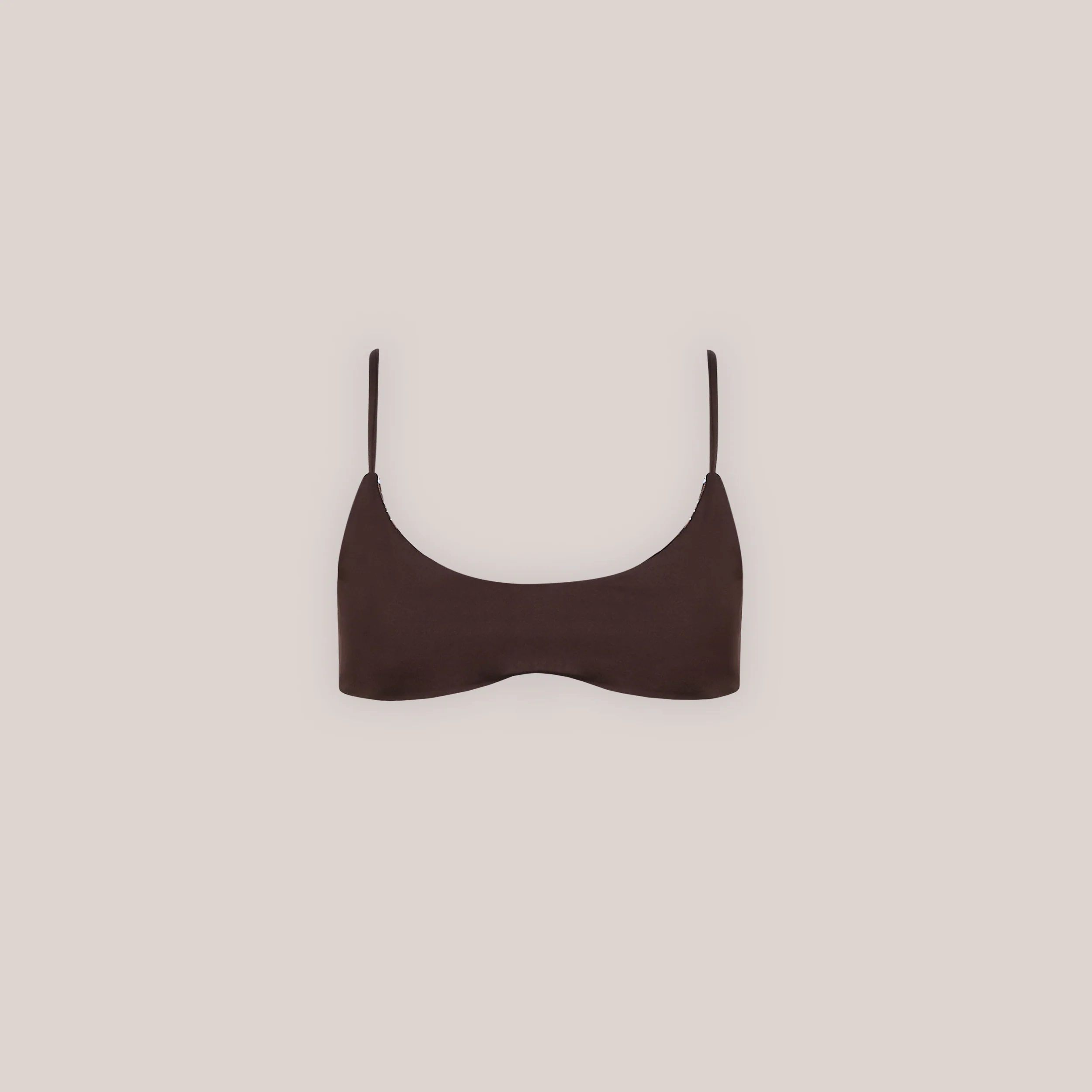 Reversible Bralette Bikini Top - Brown/Floral - Image 8