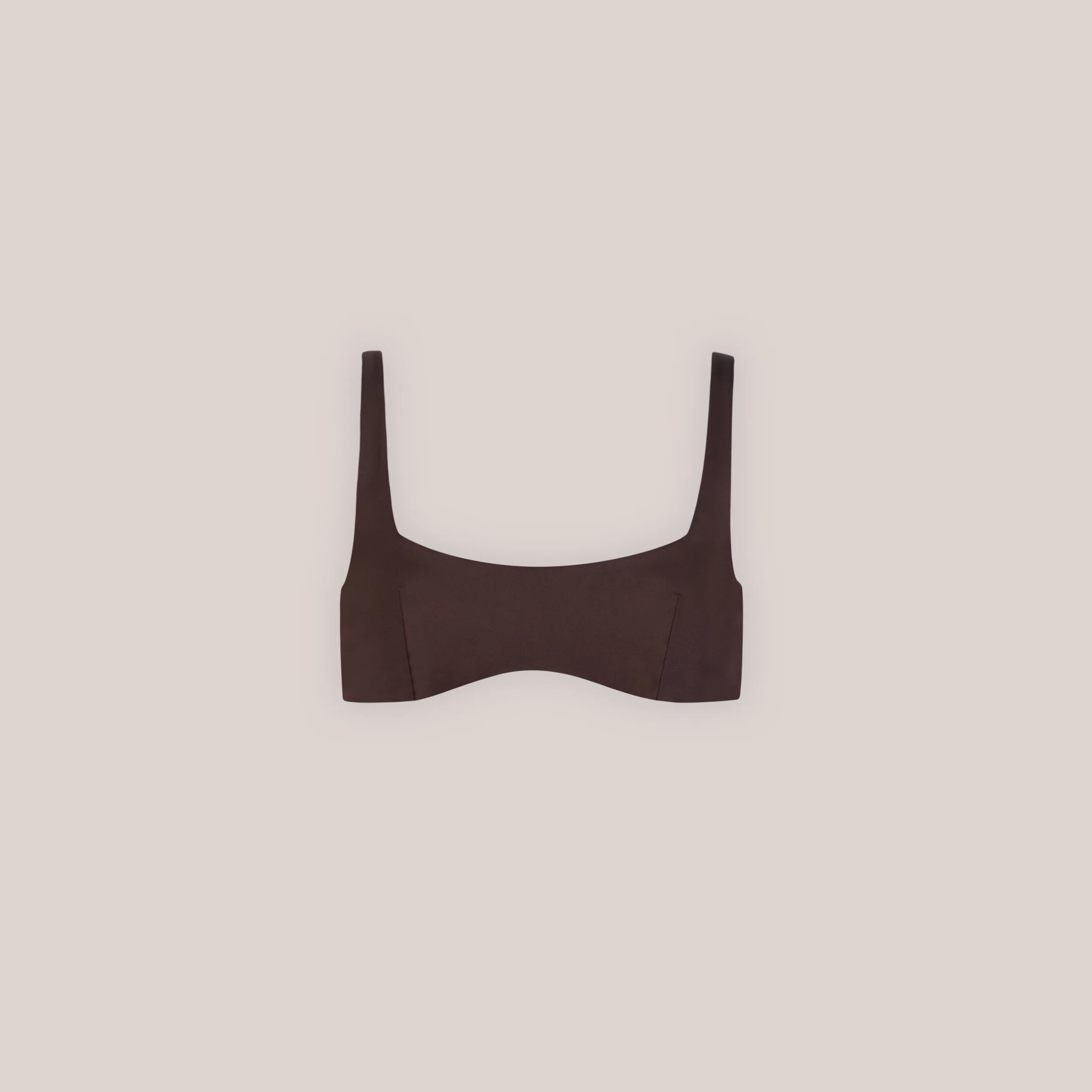 Reversible Plunge Bikini Top - Brown/Floral - Image 7