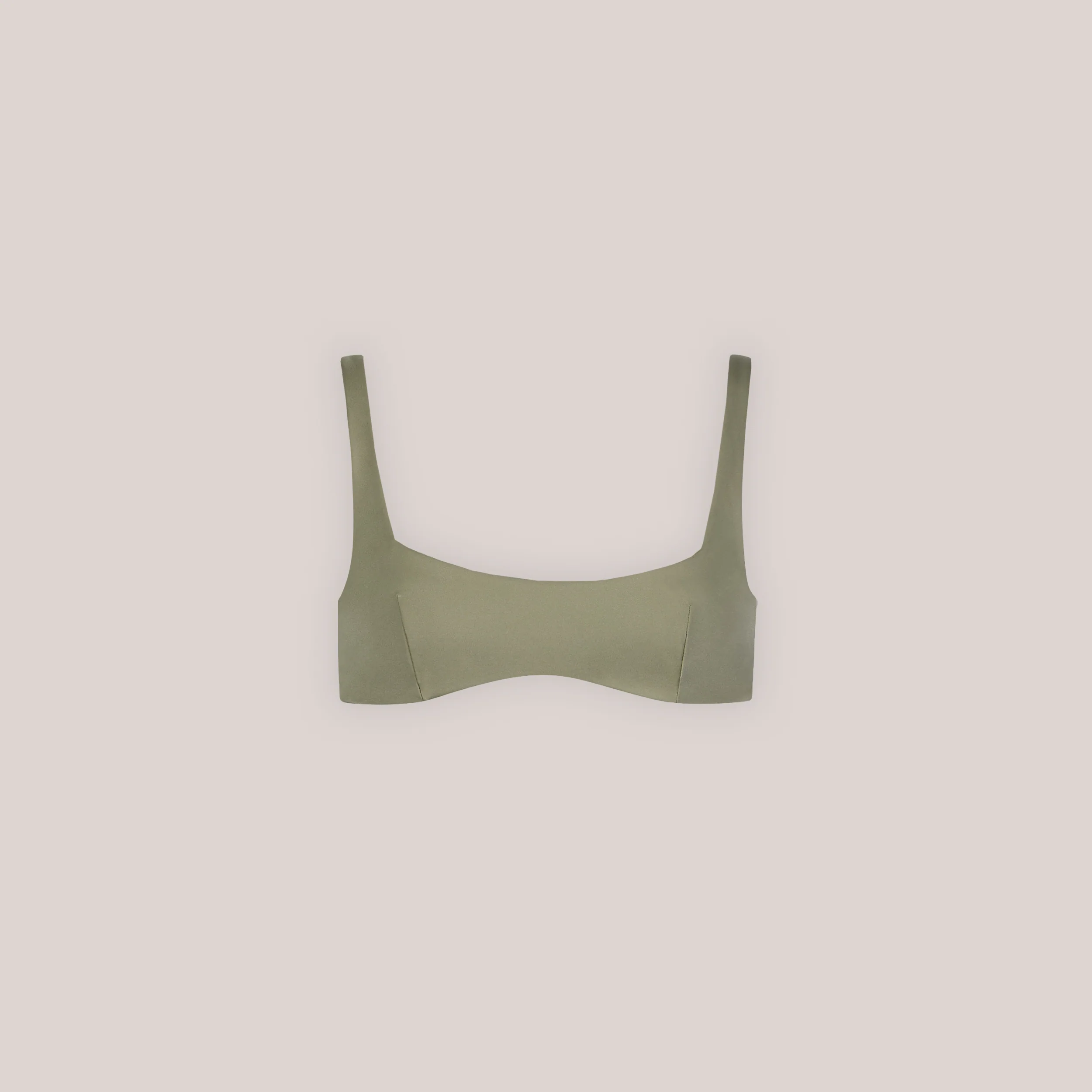 Reversible Plunge Bikini Top - Green/Floral - Image 6