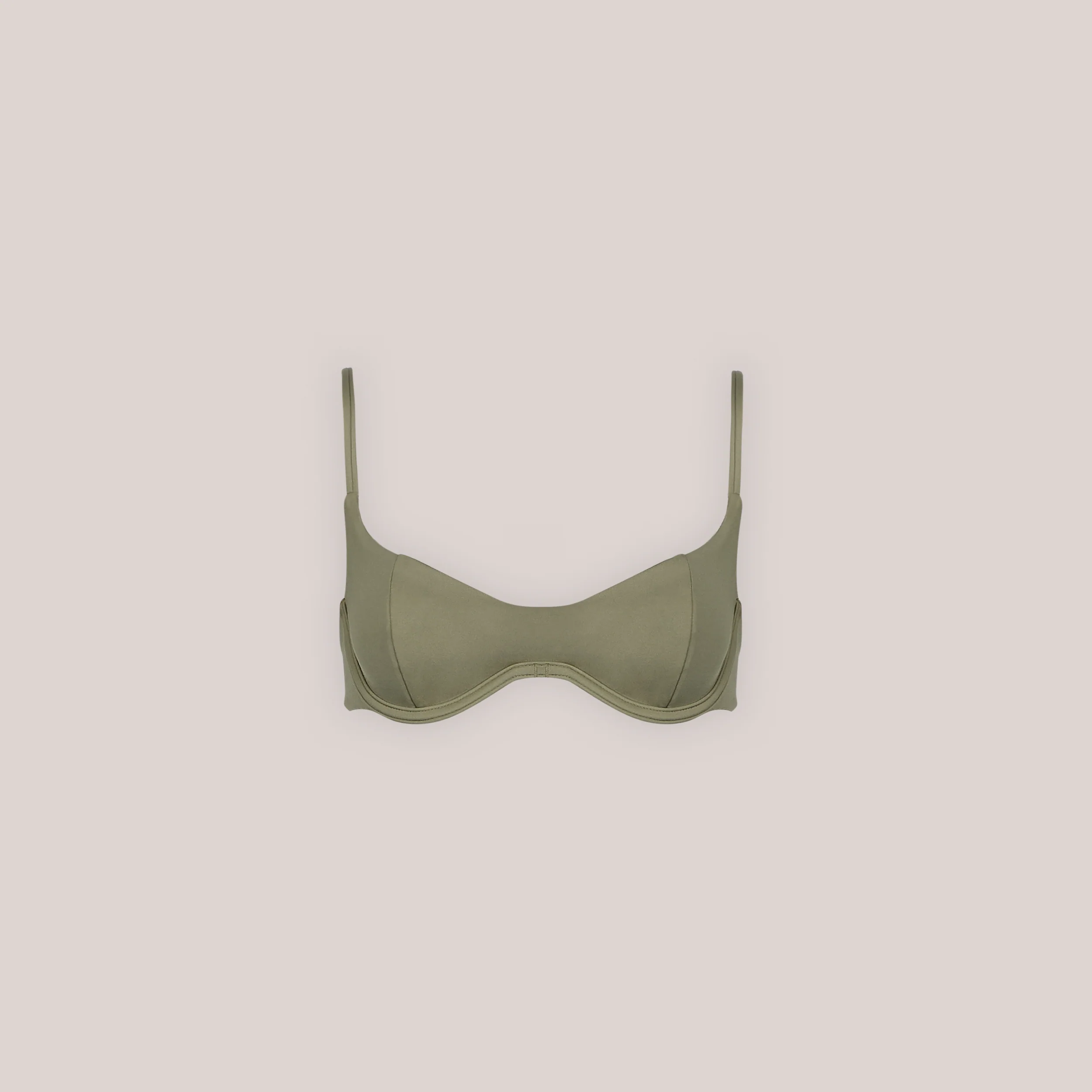 Reversible Underwire Bikini Top - Green/Floral - Image 6