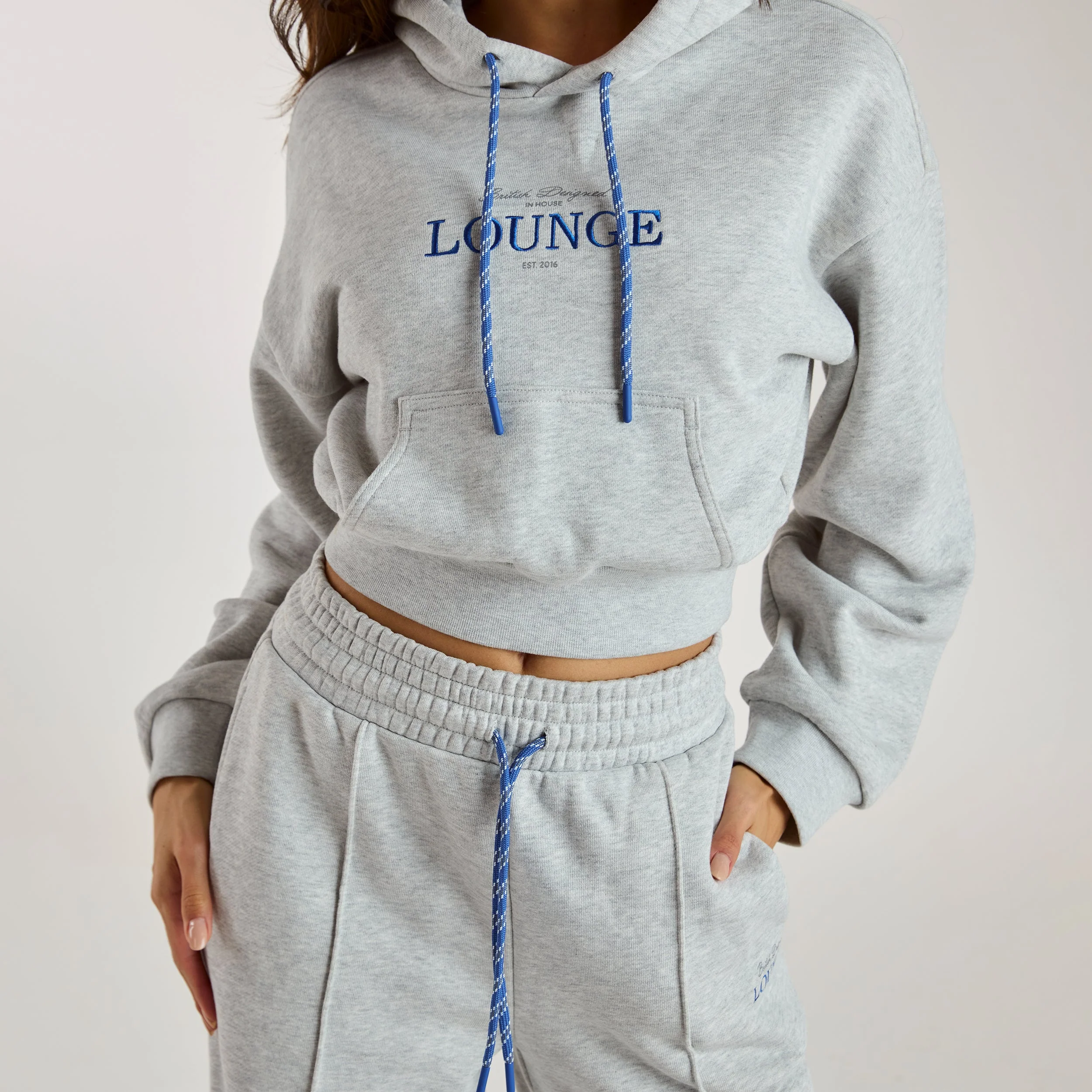 Wide-Leg Joggers - Grey Marl - Image 6